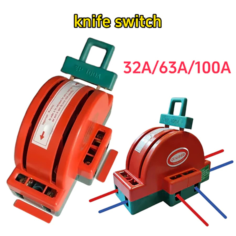 Javelin Throwing - 2極双投ナイフ型遮断器 32A 63A 100A DPDT カッター安全遮断器
