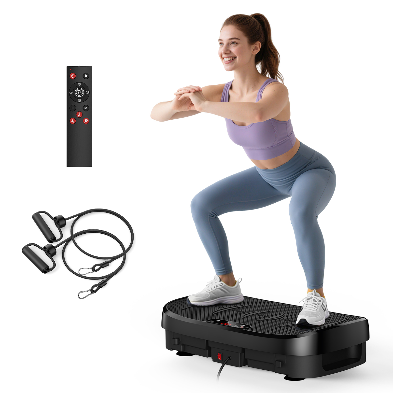 Sports Equipment At Home - 振動プレート脂肪燃焼フィットネスプラットフォーム全身120レベルホームジム機器減量筋肉リラックスエクササイズボード
