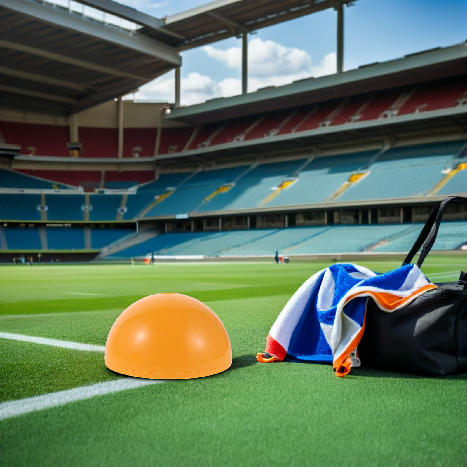 Sports Equipment Holder - 2個入りサッカーアジリティポールベース、ユニバーサルスポーツポールサポートホルダー、フットボール、バスケットボールアジリティトレーニングスピード機器用