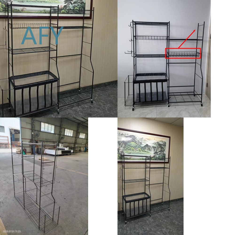 Sports Equipment Garage Organizer - ゴルフボール収納ラック ポータブルスポーツ用品オーガナイザー用 調節可能なローリングシェルフ ホイール付き 家庭用ガレージジム用