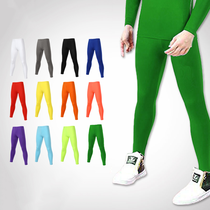 Sports Equipment For Boys - キッズランニングタイツジムパンツ子供少年少女バスケットボールサッカーサッカーフィットネスエクササイズスポーツロング圧縮レギンス72