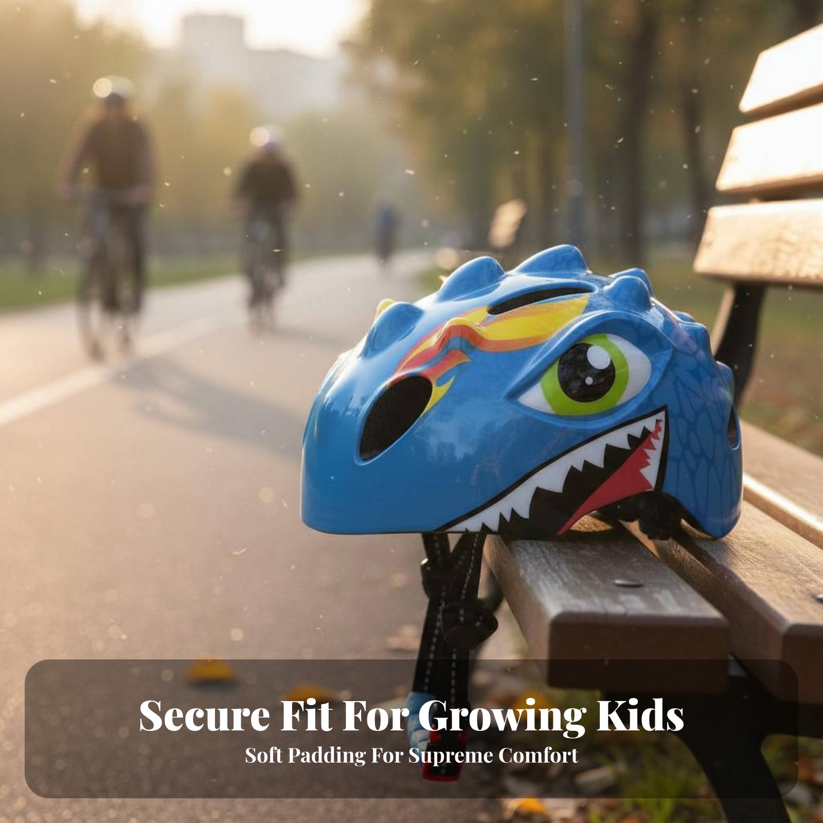 Sports Equipment For Kids - 漫画恐竜ヘルメット多用途子供用自転車ヘルメット安全装備通気性スポーツ用品子供向け立体デザイン