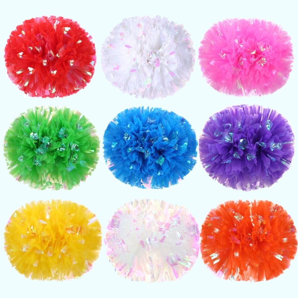 Cheerleading Pom Pom - 高品質25cmゲームポンポン 9色 チアリーディング応援用 安価で実用的なポンポン スポーツチアリーディング