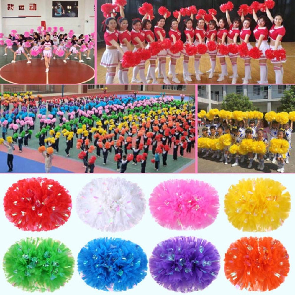 Cheerleading Pom Pom - 高品質のゲーム,9色,32x30cmに適用