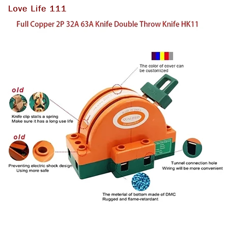 Javelin Throwing - 新型2極双投ナイフ型遮断器 32A 63A 100A DPDTカッター安全遮断器 電源遮断器