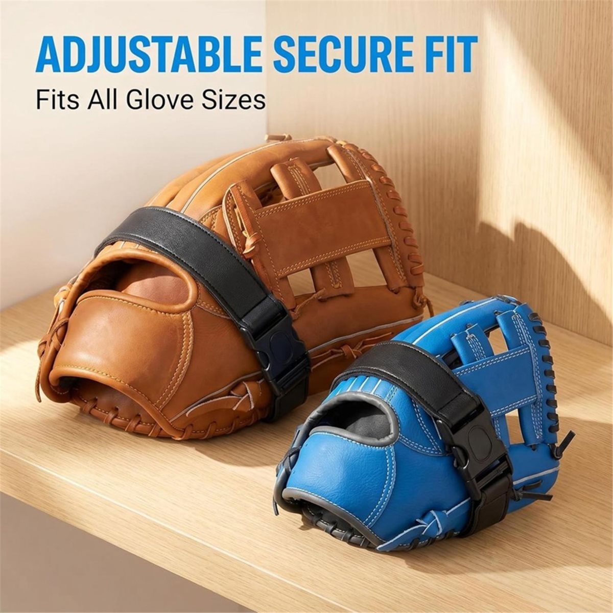 Sports Equipment Holder - 在庫あり - 3個入り 調節可能な野球グローブクリップ バッグ吊り下げ用、乾燥や道具収納用のループ付きスポーツギアホルダー