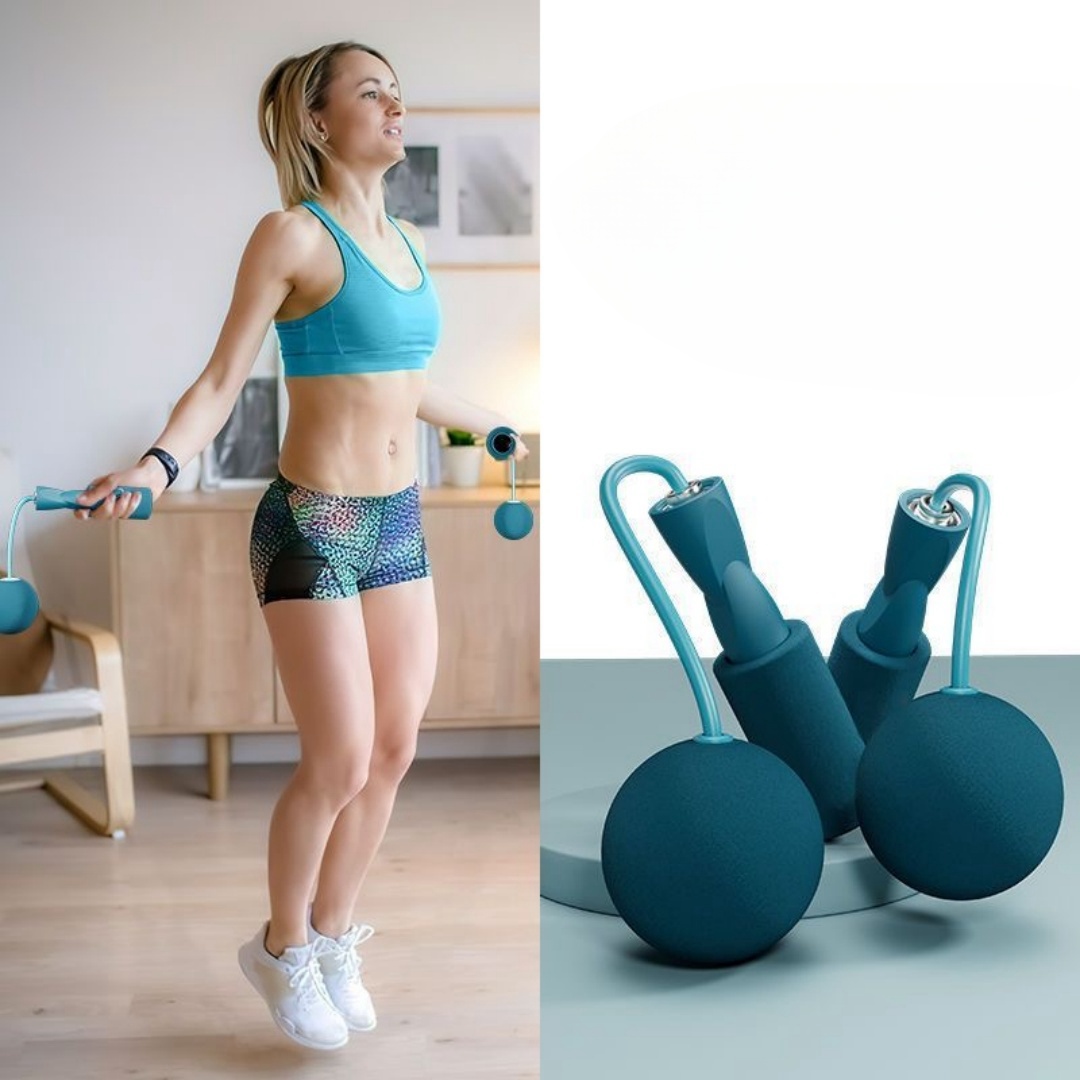 Sports Equipment For Boys - 1セットの大型ボール付き縄跳び、フィットネストレーニング用コードレス縄跳び、男の子と女の子向けの調節可能なコードレス縄跳び