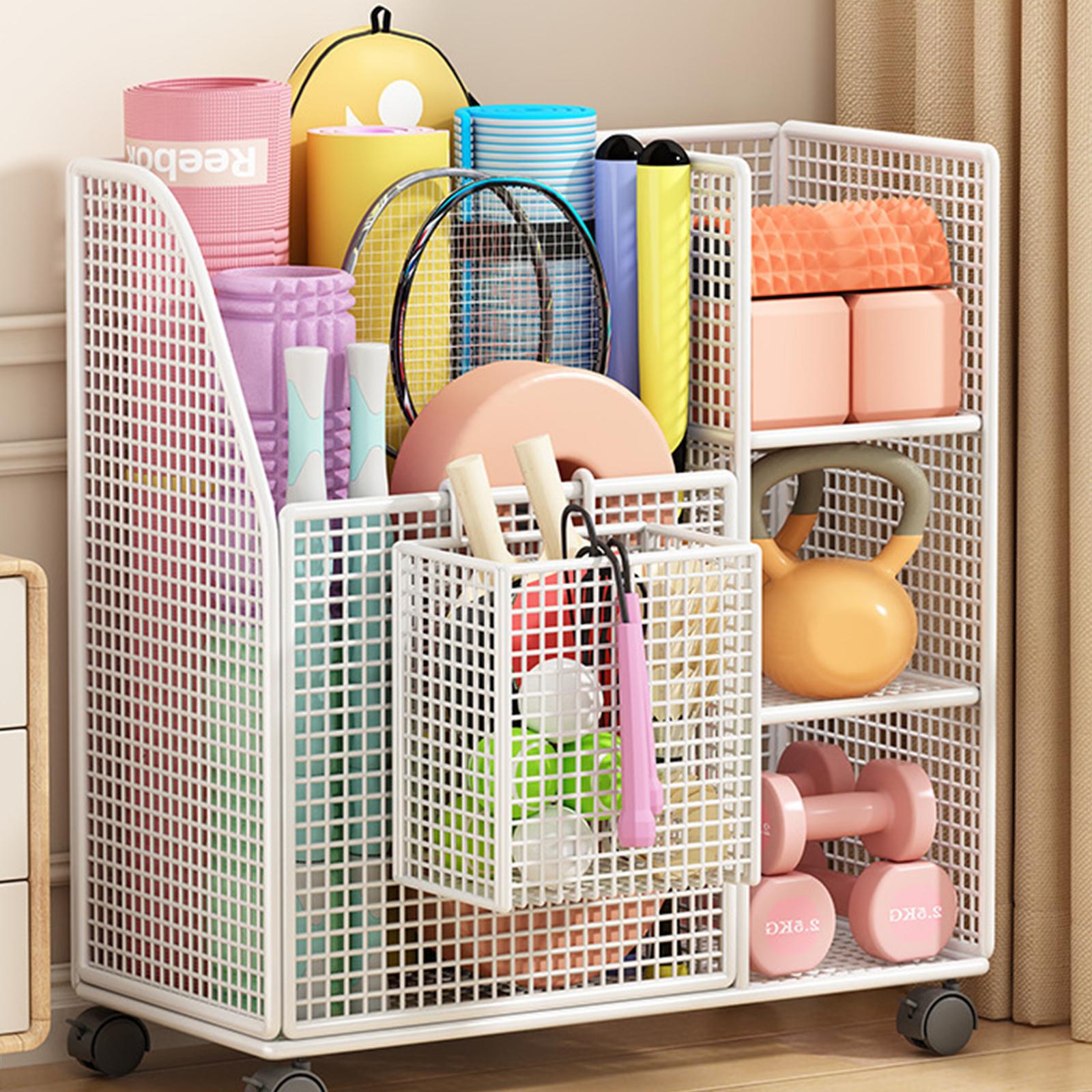 ヨガパッド収納ラック 鉄製可動スタンド ホームジム機器ホルダ - Sports Equipment Holder のレビューと価格