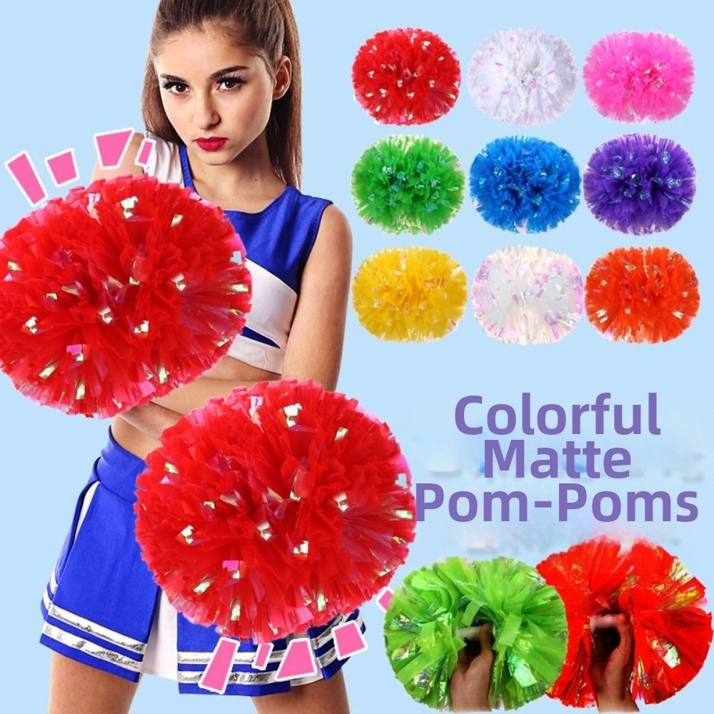 26cm キッズゲームポンポン マルチカラー PET チアリ - Cheerleading Pom Pom のレビューと価格