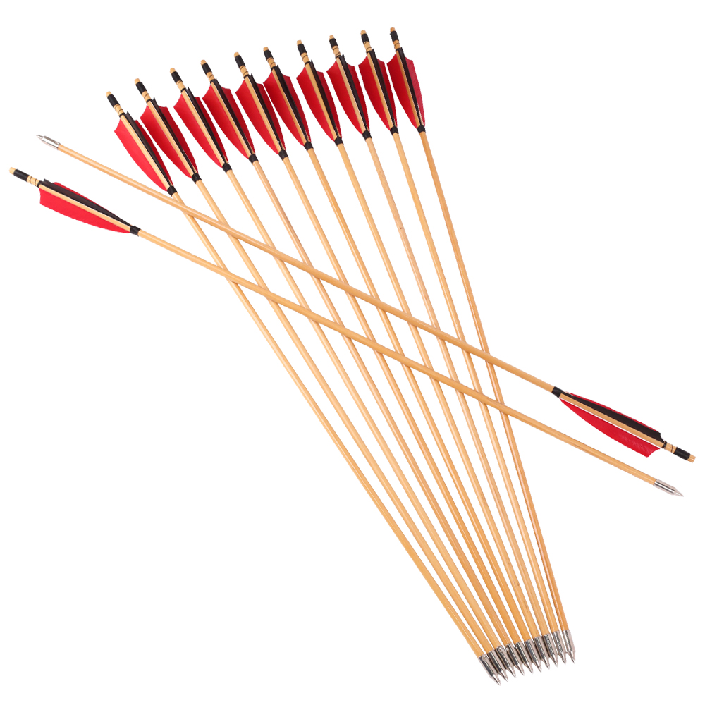 6/12/24 個の伝統的な木製矢、赤い 5 インチのシール - Archery Target Face のレビューと価格