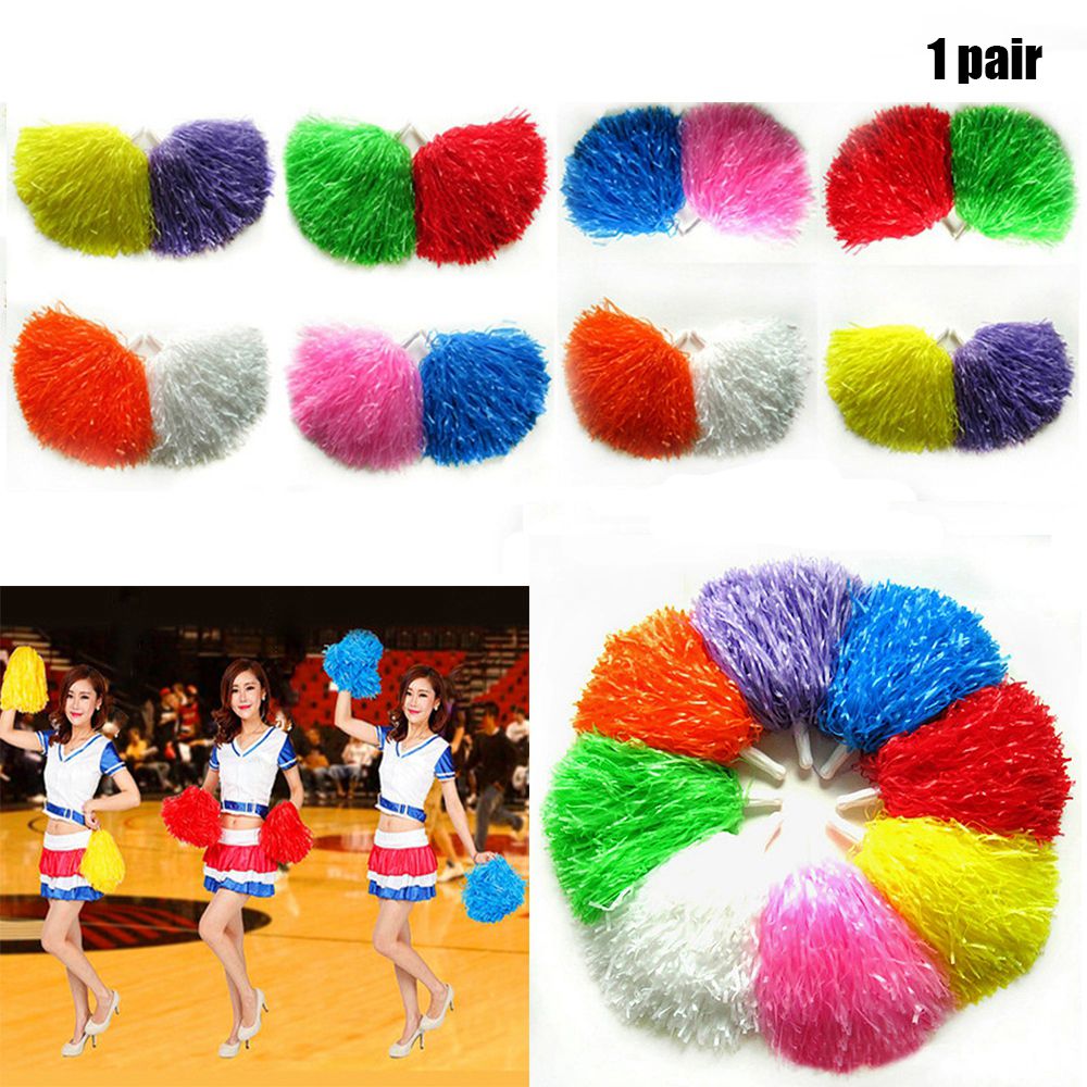 1 ペアコンサートファンシーダブルホールハンドルクラブスポー - Cheerleading Pom Pom のレビューと価格