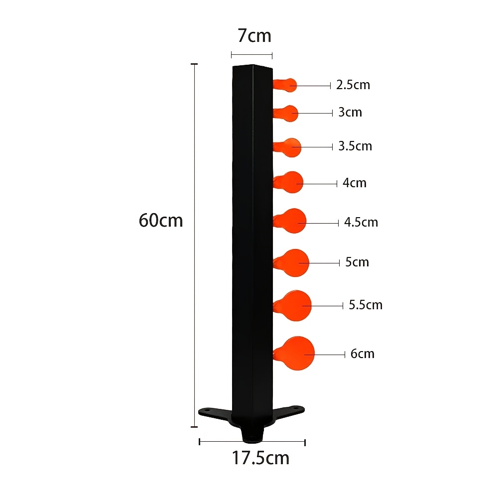8段階難易度調整可能な射撃練習用ツリーターゲット、炭素鋼製自 - Archery Target Face のレビューと価格