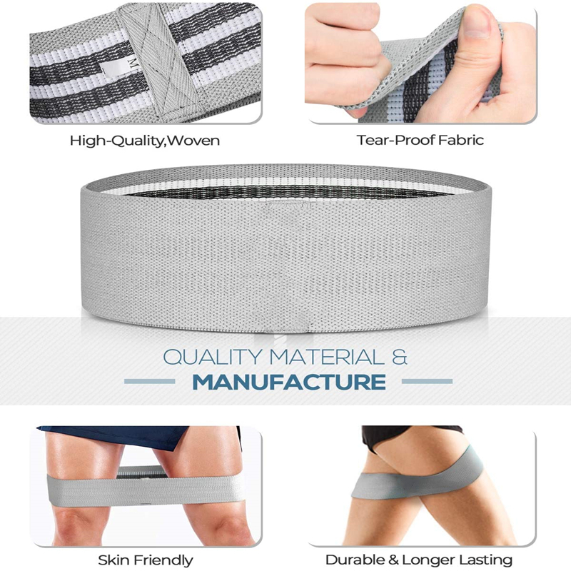 3個女性男性生地抵抗バンドセット弾性スポーツヨガフィットネス - Sports Equipment At Home のレビューと価格