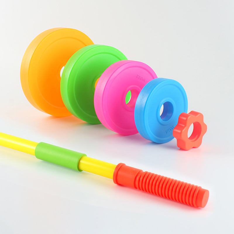 子供用調整可能ダンベルバーベルおもちゃフィットネス機器セット - Sports Equipment For Kids のレビューと価格