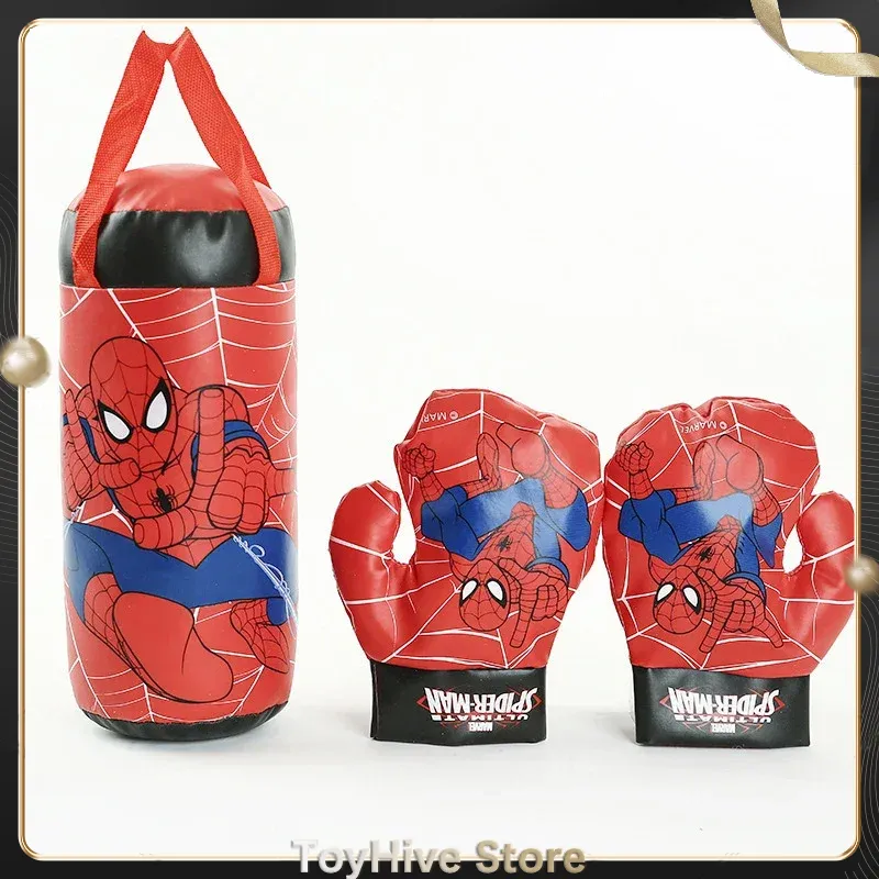 スパイダーマン子供用ミニボクシングセットグローブ+バッグアニ - Sports Equipment For Boys のレビューと価格