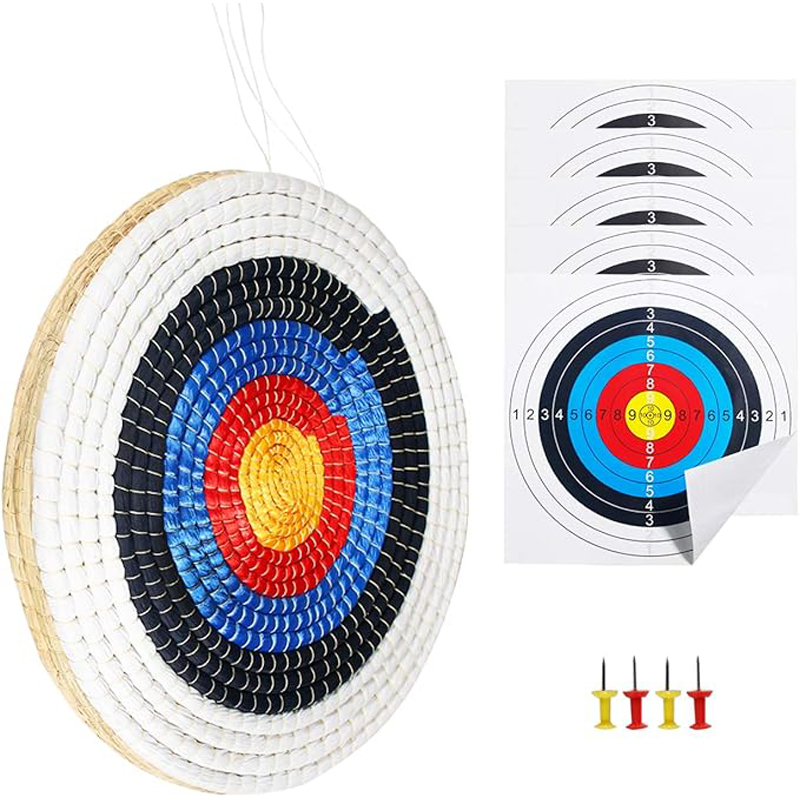 50cmストローアーチェリーターゲット、手編みの伝統的な弓矢 - Archery Target Face のレビューと価格