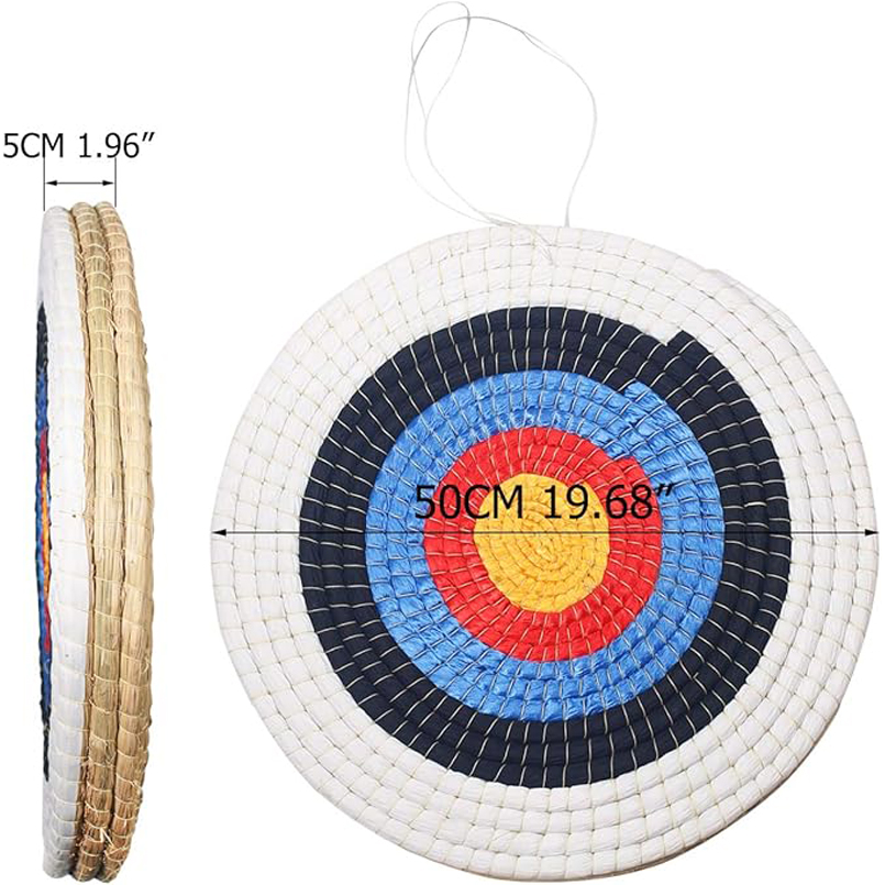 50cmストローアーチェリーターゲット、手編みの伝統的な弓矢 - Archery Target Face のレビューと価格