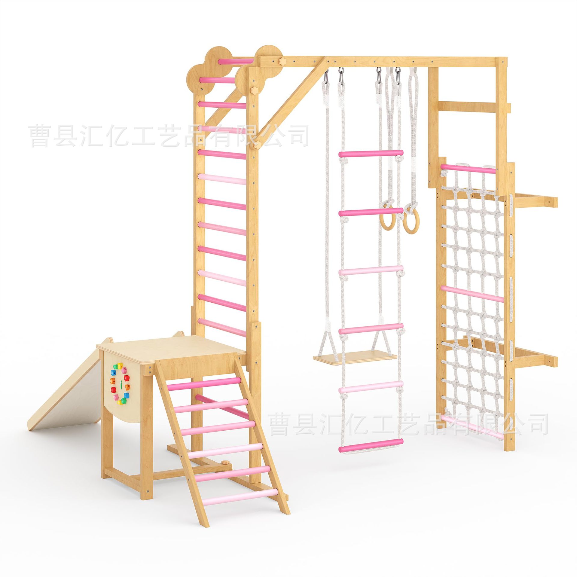 室内木製キッズフィットネス玩具、木製クライミングコンボ遊具、 - Sports Equipment For Kids のレビューと価格