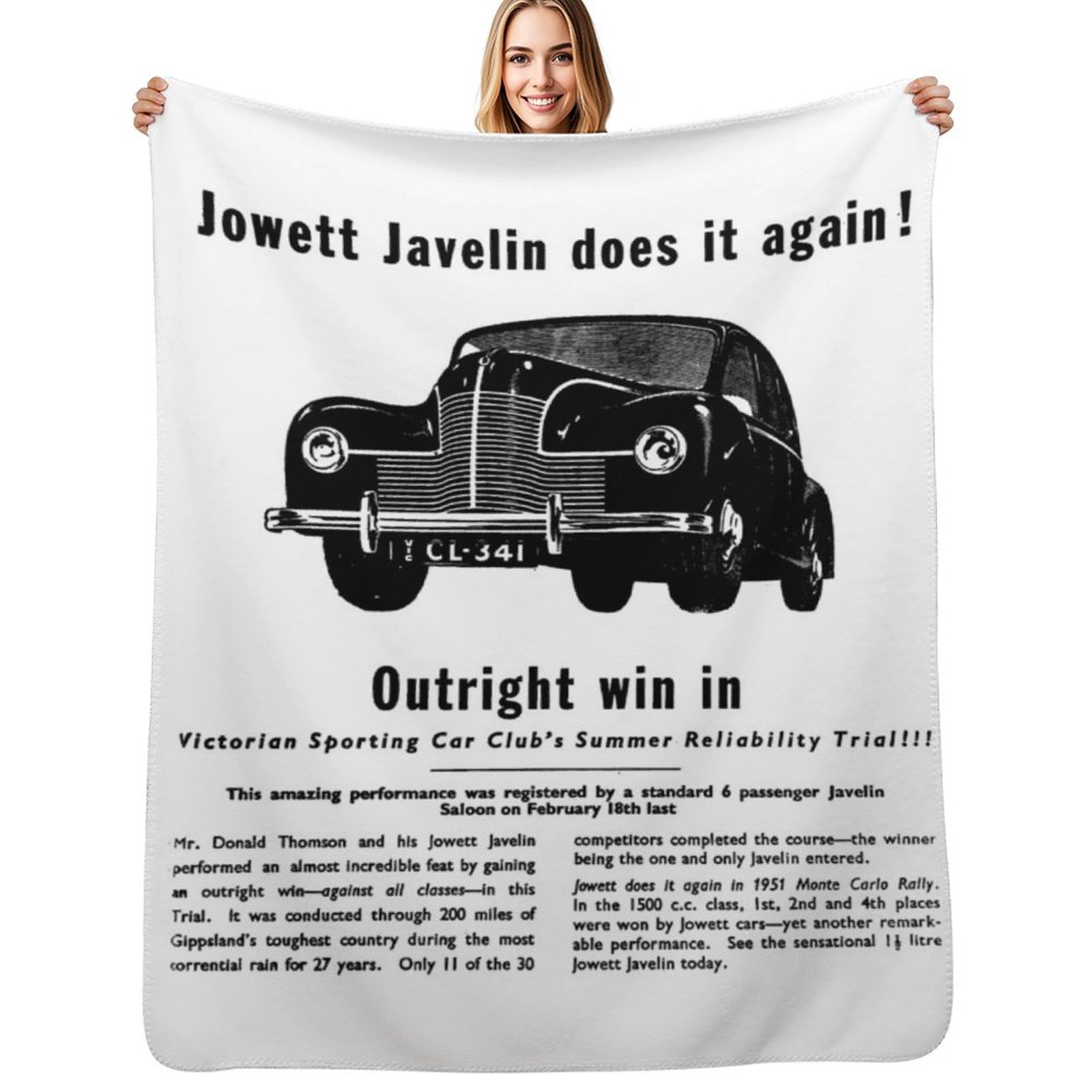 JOWETT JAVELIN ソファ用ブランケット、ベッド用 - Javelin Throwing のレビューと価格