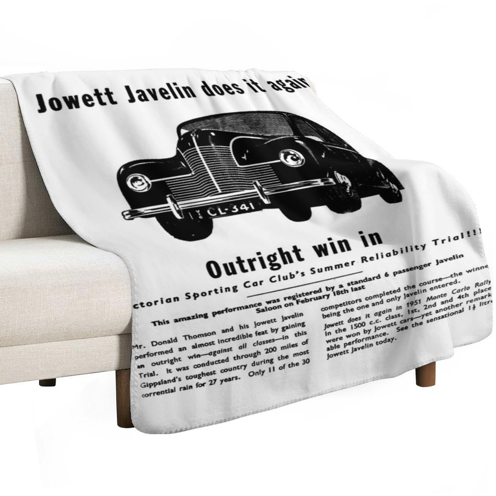 JOWETT JAVELIN ソファ用ブランケット、ベッド用 - Javelin Throwing のレビューと価格