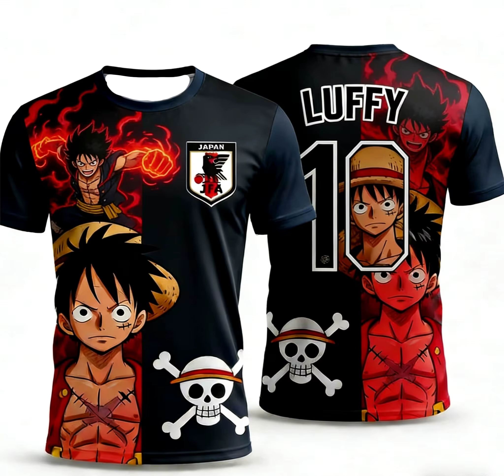 ワンピース ルフィ アニメコラボ サッカーユニフォーム 子供 - Sports Equipment For Boys のレビューと価格