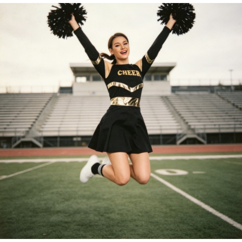 ヨーロッパ系アメリカ人のチアリーダーコスチューム、女性用ポン - Cheerleading Pom Pom のレビューと価格
