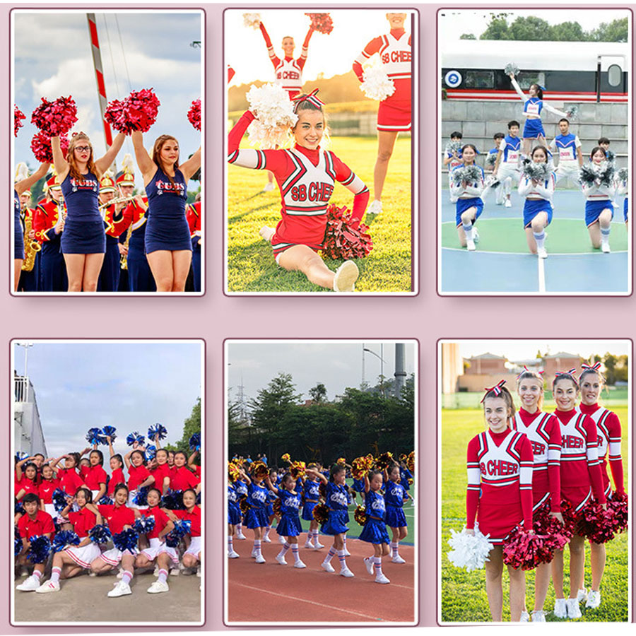 女の子のための金属製のペットのチアリーダーポンポン,チアリー - Cheerleading Pom Pom のレビューと価格