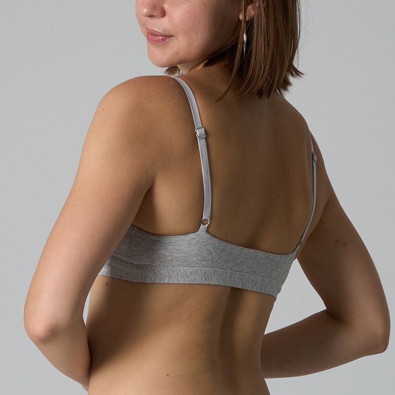 コットン スクープブラレット シームレス 通気性 下着 女性 - Sports Equipment At Home のレビューと価格