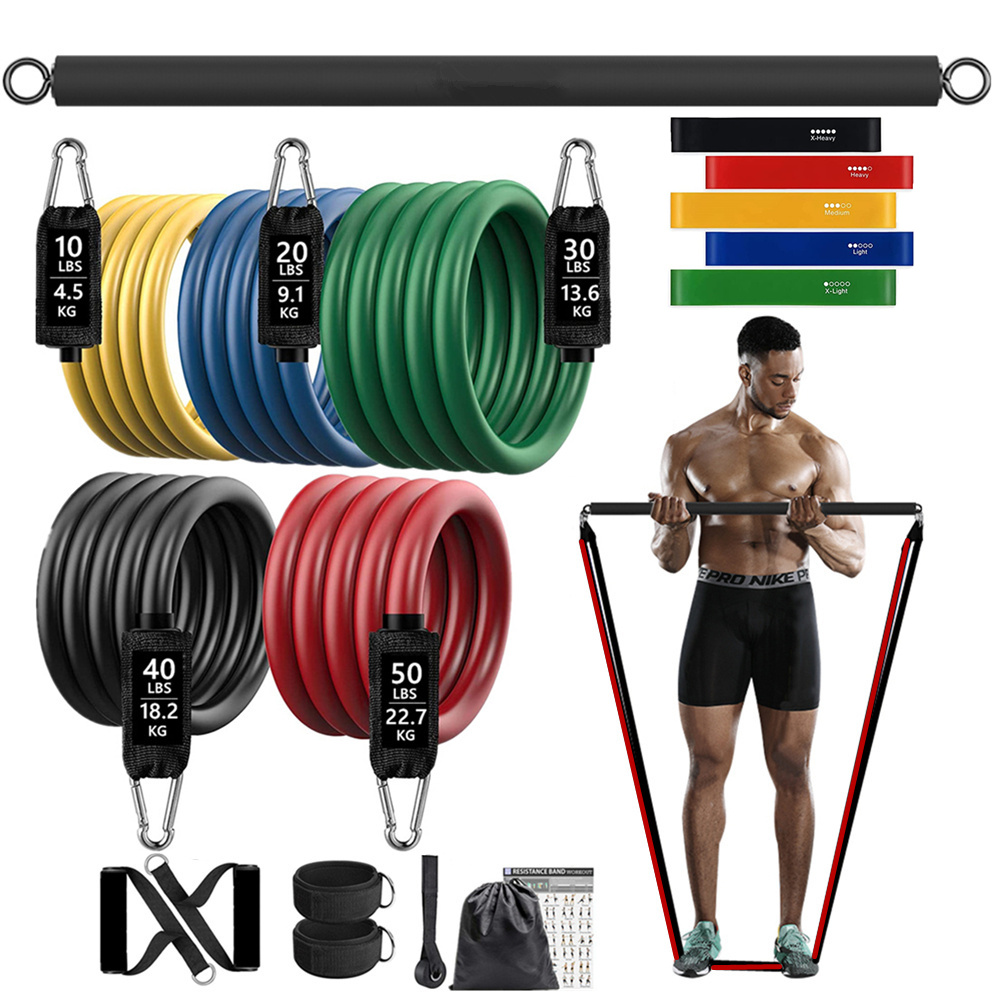 150ポンド フィットネス戦利品抵抗弾性バンドワークアウト  - Sports Equipment At Home のレビューと価格