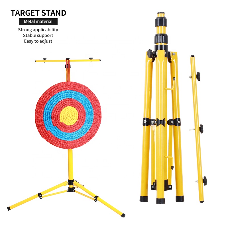 アーチェリーターゲットスタンド 射撃練習用 調整可能 折りた - Archery Target Face のレビューと価格